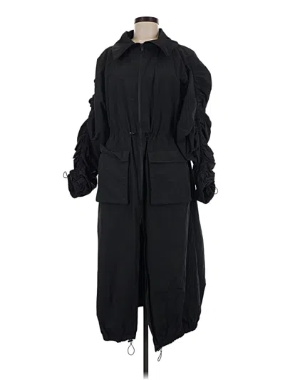Pre-owned Thirty Years Trenchcoat In Black