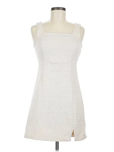 Pre-owned Thirty/thirty Casual Dress In White
