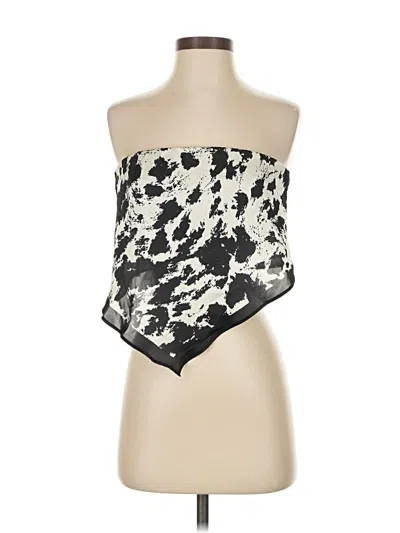 Pre-owned Thirty/thirty Tube Top Black Strapless Neckline Tops