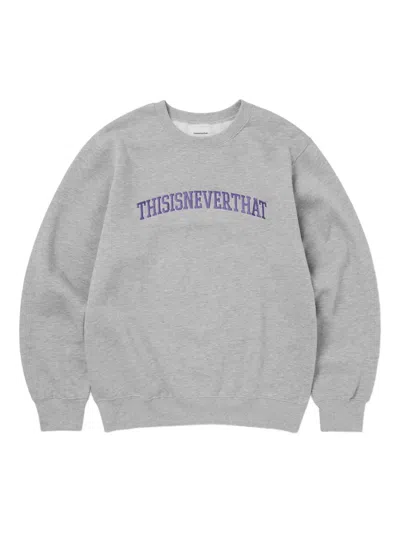This Is Never That Arch Logo-embroidered Sweatshirt