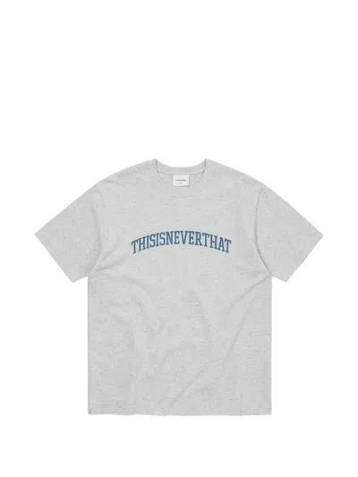 This Is Never That Arch-logo T-shirt In Gray