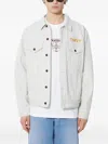 This Is Never That Button Denim Jacket In White