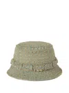 This Is Never That Damaged Frayed Denim Bucket Hat