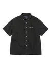 This Is Never That Embroidered Short-sleeve Shirt In Black