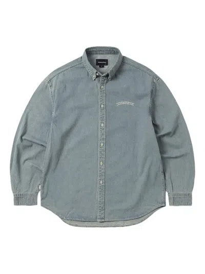 This Is Never That Logo-embroidered Denim Shirt