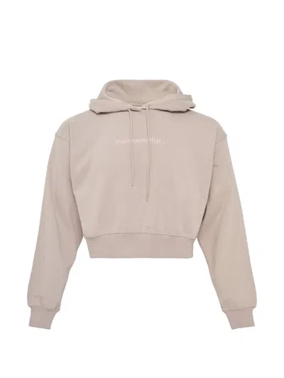 This Is Never That Logo Hoodie In Neutral