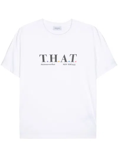 This Is Never That Logo-print Cotton Shirt