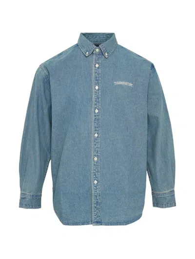 This Is Never That Long-sleeve Denim Shirt In Blue