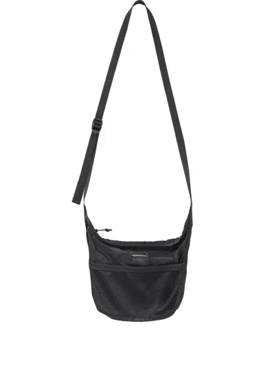 This Is Never That Mesh-panel Messenger Bag In Black