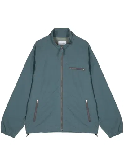 This Is Never That Mock-neck Bomber Jacket In Blue