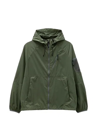 This Is Never That Pertex Hooded Windbreaker Jacket In Green