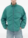 This Is Never That Script Jacket In Grün