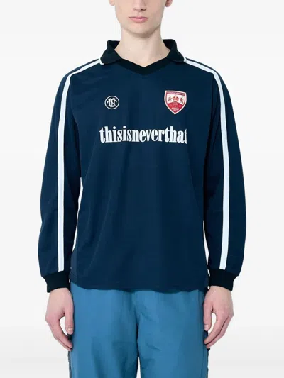 This Is Never That Soccer Jersey T-shirt In Blue