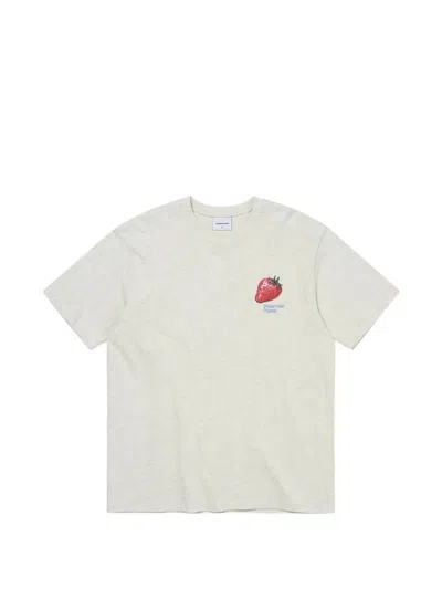 This Is Never That Strawberry-print T-shirt In White