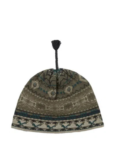 This Is Never That Tassel Patterned Beanie