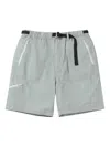This Is Never That Zip-pocket Belted Hiking Shorts In Gray