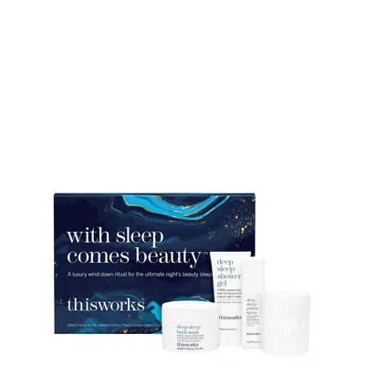 This Works With Sleep Comes Beauty Wellbeing Bodycare Gift Set In White