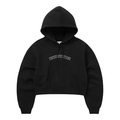 Thisisneverthat Arch-logo W Hoodie In Black