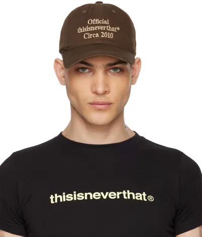 Thisisneverthat Brown Times Cap