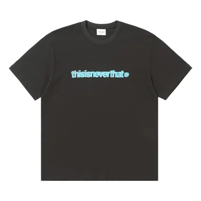 Pre-owned Thisisneverthat Cracked T-logo Tee 'off Black' | Men's Size L