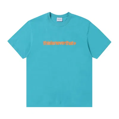 Pre-owned Thisisneverthat Cracked T-logo Tee 'teal' | Men's Size L