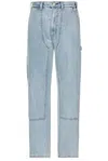 Thisisneverthat Denim Carpenter Pant In Washed Blue