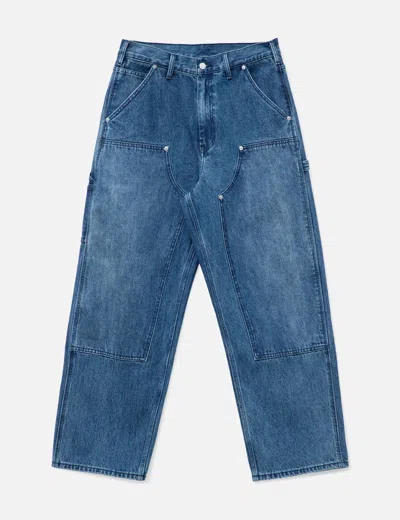 Thisisneverthat Denim Double Knee Pant In Blue