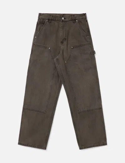 Thisisneverthat Denim Double Knee Pant In Brown