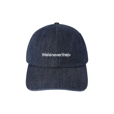 Pre-owned Thisisneverthat Denim T-logo Cap 'indigo' | Blue | Men's Size Onesize
