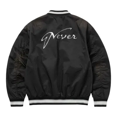 Thisisneverthat Faded Stadium Jacket In Black
