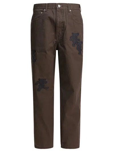 Thisisneverthat X Grateful Dead Trousers Brown
