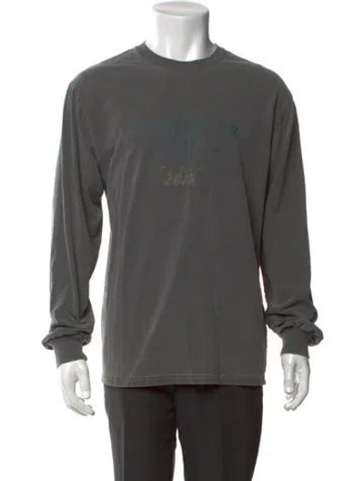 Pre-owned Thisisneverthat Graphic Print Crew Neck T-shirt In Gray