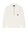 Thisisneverthat Half Zip Shirt In Ivory
