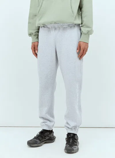 Thisisneverthat Logo Embroidery Track Trousers In Grey