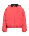 Thisisneverthat Man Puffer Coral Size L Nylon, Cotton In Red