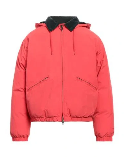 Thisisneverthat Man Puffer Coral Size Xl Nylon, Cotton In Red