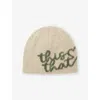 Thisisneverthat Mens Heart Logo Knitted Beanie Sand In Neutral