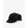 Thisisneverthat Mens Black Earflap Duckbill Shell Cap In Black