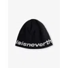 Thisisneverthat Mens Black T-logo No Cuff Knitted Beanie