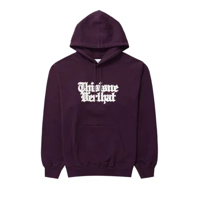 Pre-owned Thisisneverthat Old English Logo Hoodie 'wine' | Purple | Men's Size M