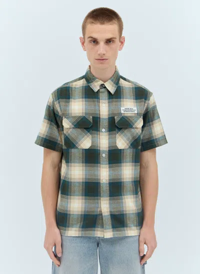 Thisisneverthat Ombre Check Shirt In Green