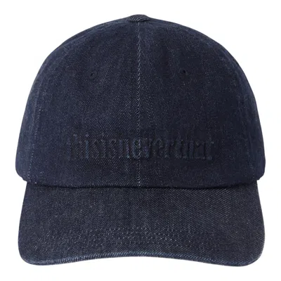 Thisisneverthat Onyx Embossed Denim Cap In Blue