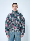 Thisisneverthat Patchwork Multi Pocket Down Jacket In Multicolour
