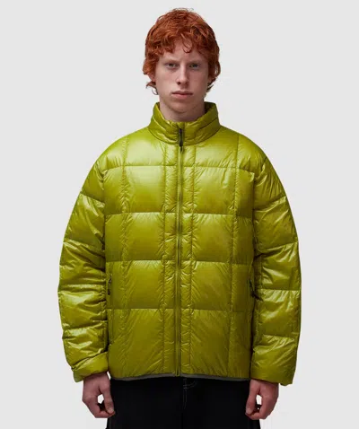 Thisisneverthat Pertex Light Down Jacket In Olive Yellow