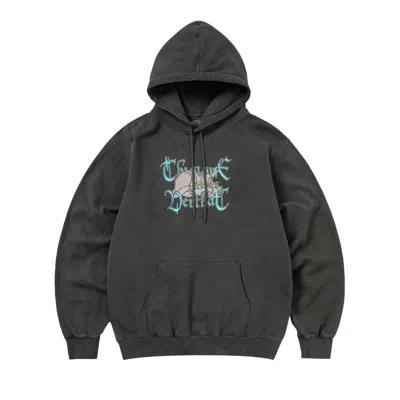 Pre-owned Thisisneverthat Sleepy Cat Hoodie 'charcoal' | Grey | Men's Size S