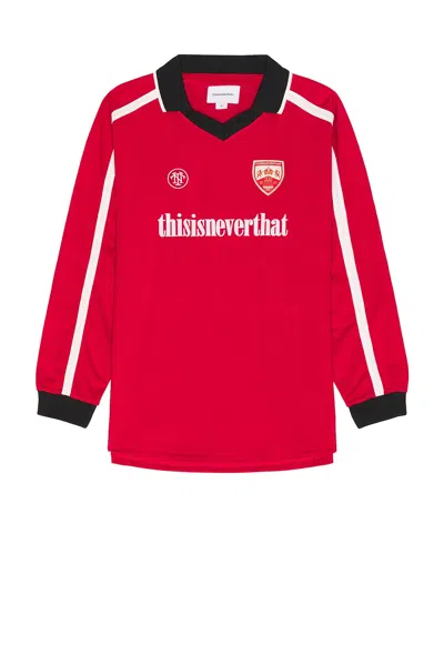 Thisisneverthat Soccer Jersey In Red