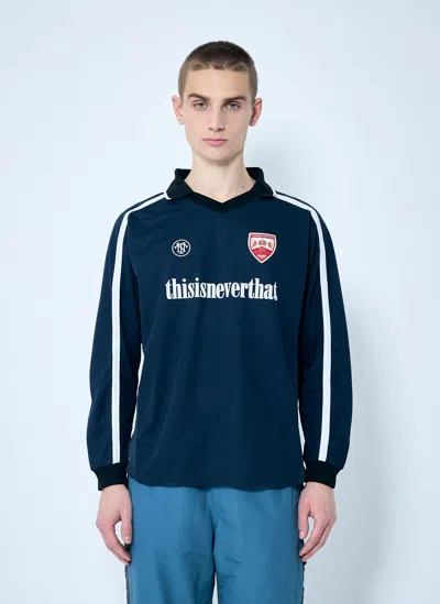Thisisneverthat Soccer Jersey Top In Navy