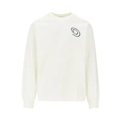 Thisisneverthat 'spiral Logo' Cotton Jersey T-shirt In White