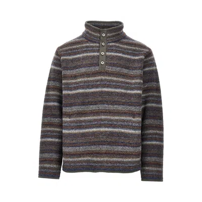 Thisisneverthat Striped Wool Sweater In Gray