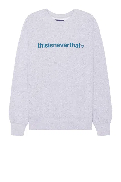 Thisisneverthat T-logo Crewneck In Heather Grey